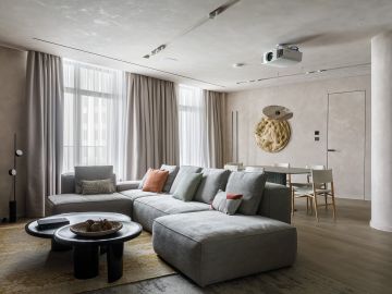 Дизайн студия Room-Room представила свой новый проект интерьера для современной квартиры в центре города