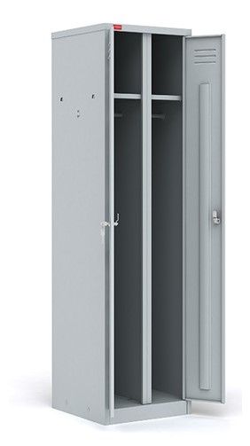 Двухсекционные металлические шкафы для одежды ШРМ-АК