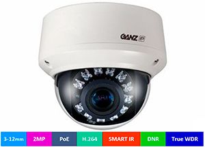 Новые 2-мегапиксельные уличные видеокамеры GANZ с  варифокальным объективом 3-12 мм в корпусе с IP66