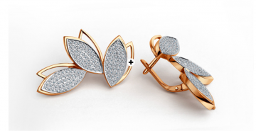 Золотые серьги с бриллиантами – заветная мечта каждой женщины!