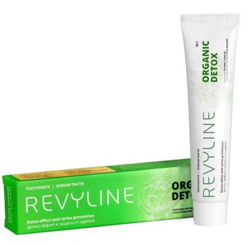 Новая зубная паста против кариеса Revyline Organic Detox от бренда Revyline доступна на "Ирригатор.ру" в Екатеринбурге с доставкой