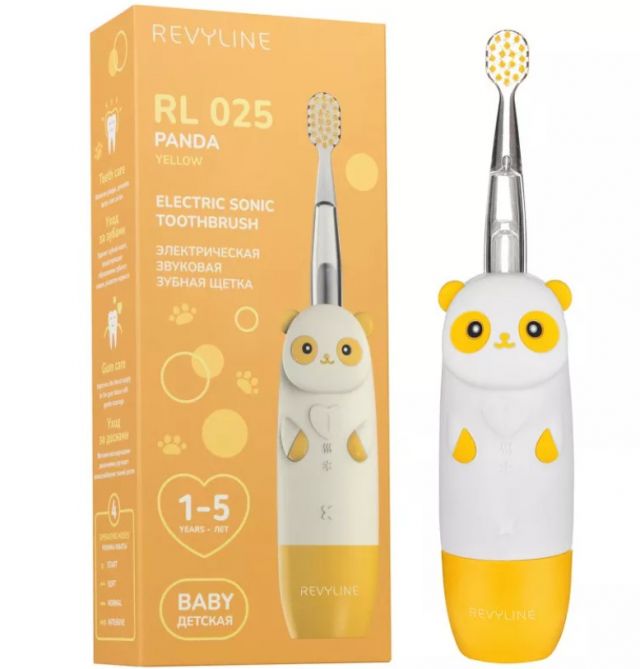 Новая зубная щетка для детей от одного года RL 025 Panda Yellow от Revyline доступна с доставкой в Красноярском крае