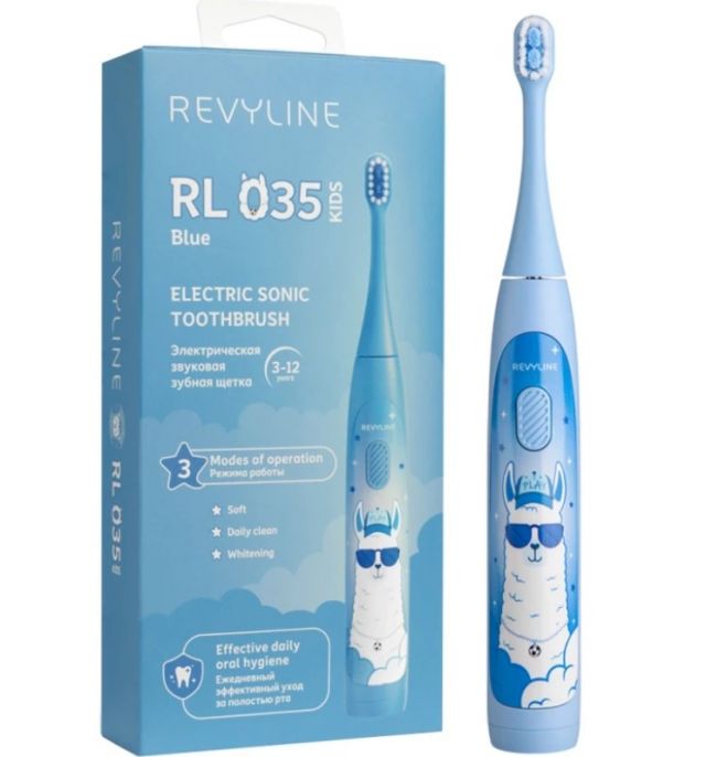 Электрические щетки для детей RL 035 Kids Blue от Revyline доступны в представительстве бренда в Кемеровской области