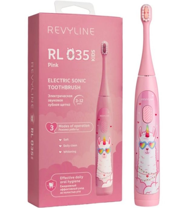 Звуковые щетки Revyline RL 035 Kids Pink доступны в магазине «Ирригатор.ру» в Екатеринбурге