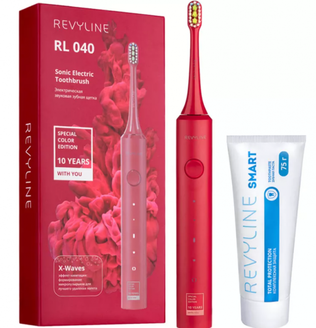 Комплект электрическая зубная щетка Revyline RL040 в цвете маджента и зубная паста Smart доступны в Татарстане