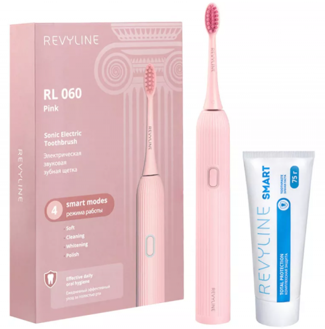 Электрическая зубная щетка Revyline RL060 Pink и зубная паста Revyline Smart доступны в Самаре