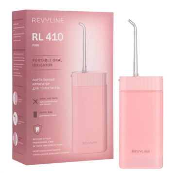 Портативный ирригатор Revyline RL 410 в розовом цвете с доставкой по Казахстану