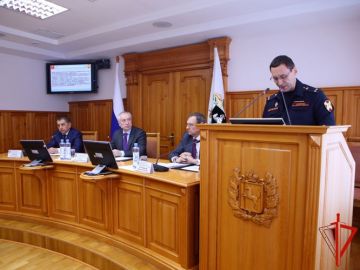 Росгвардия приняла участие в заседании антитеррористической комиссии Томской области