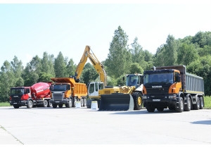 Впервые в России прошел тест-драйв новых самосвалов Scania