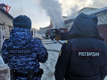 Сотрудники Росгвардии в Томске оказали содействие МЧС при ликвидации пожара