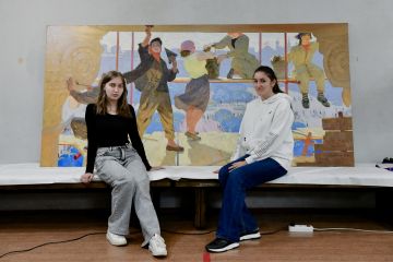 Студентки колледжа дизайна КБГУ участвовали в реставрации картин Переславского музея-заповедника