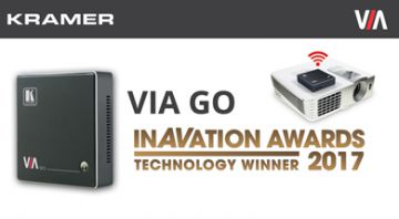 Инсотел: Kramer получает 2017 ISE InAVation Award за беспроводное решение VIA GO для совместной работы