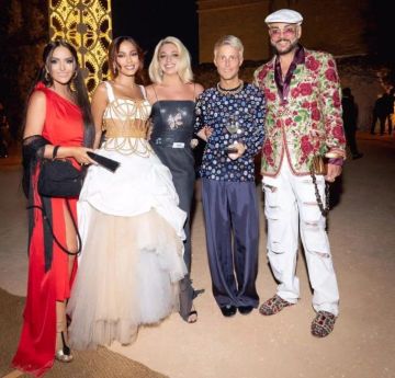 Аника Керимова побывала на показе Dolce & Gabbana Alta Moda
