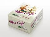 BoxSide - брендинг и дизайн упаковки прессованного фигурного сахара «Чайкофский Mon Cafe» для компании Руссагро