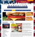 Запуск сайта сети ресторанов Manhattan Pizza|Cheeseburg