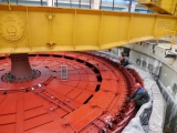 На последний реконструируемый генератор Саратовской ГЭС установили ротор