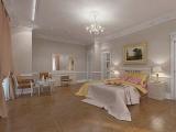 Дизайн интерьера спальни в классическом стиле.