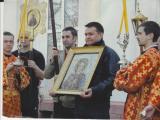 На службе, посвященной празднику Святого Великомученика Георгия Победоносца. 6 мая 2012 года