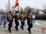 Парадный расчет Росгвардии прошел торжественным маршем в День Победы в Томске