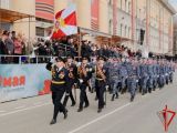 Парадный расчет Росгвардии прошел торжественным маршем в День Победы в Томске