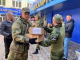 Помощь в погрузке гуманитарной помощи на Донбасс оказала Росгвардия в Томской области