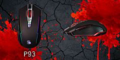 A4Tech Bloody P93 Black Light Strike: черным по красному