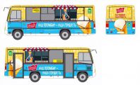 Автобусы ПТК превратились в фургоны с мороженым «Золотой Стандарт»